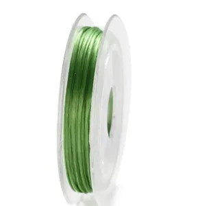 0,5 mm 10 m cordón elástico verde para cuentas y fabricación de joyas artesanales DIY.