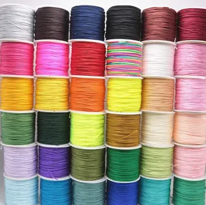 Colorful nylon cord beading string spools for DIY handmade bracelets and necklaces
