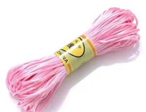 Pink Nylon Craft Cord 1.5mm 18M Chinese Knotting Cord DIY Handmade Jewelry Bracelet Making