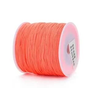 Cordoncino arancione fluorescente DIY 0.8mm filo di giada per gioielli e artigianato dettaglio