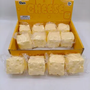 Παιχνίδι Squishy Προσομοίωσης Τυριού Ρεαλιστικό Μαλακό Αργής Επαναφοράς Παιχνίδι Ανακούφισης από το Στρες για Ενήλικες Γραφείο Δώρο