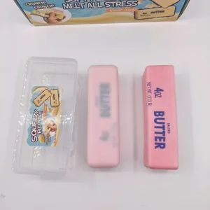 Giocattolo Squishy Panetto di Burro Realistico Rilascio Lento Antistress Morbido PU Simulazione Cibo Giocattolo da Spremere per Adulti Adolescenti Ufficio