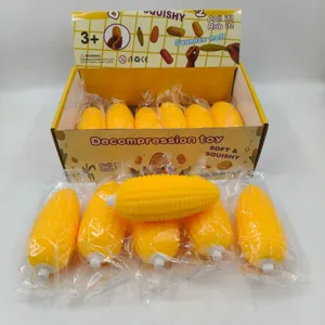 Μαλακό παιχνίδι squishy καλαμπόκι για άγχος, σε κίτρινο κουτί επίδειξης για χονδρική.