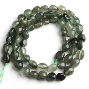 Perles Vrac Irrégulières en Agate Mousse Naturelle Accessoires Bijoux DIY Semi-Finis