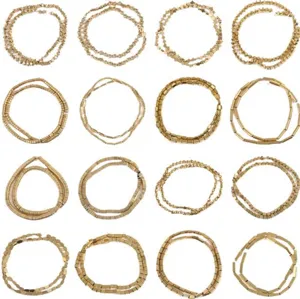 Gold plated hematite bead bracelets diy jewelry making accessories wholesale strands
