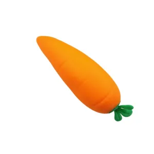 Large simulated carrot stress relief squishy toy made of soft TPR material for decompression