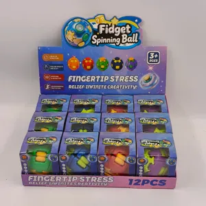 12er-Pack Fidget Spinning Ball Display-Set zur Entspannung und Stressbewältigung.