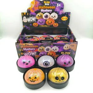 Halloween Squishy Spielzeug Geschenkset Geist Kürbis Augapfel Stressabbau Quetschspielzeug Partyartikel Für Erwachsene