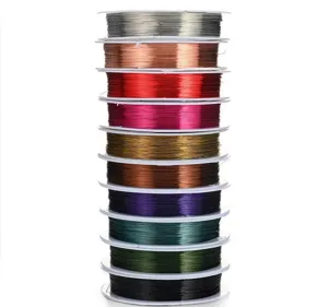 Filo di Rame Colorato Per Creazione di Gioielli Fai Da Te Perline Filo Artigianale Modellatura Avvolgimento