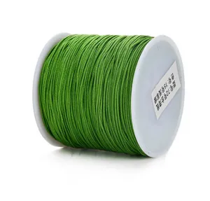 Cordino di giada nylon 72 da 0.8mm per creazione di gioielli DIY e artigianato verde chiaro