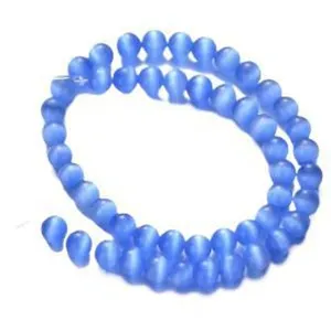 Blue cat eye beads teardrop loose beads for DIY jewelry making handmade bracelets accessories