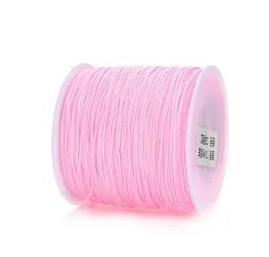 Bobina di corda di giada rosa da 0,8 mm per la creazione di gioielli fai da te e bracciali.