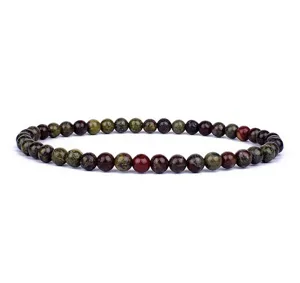 Natural stone beaded bracelet 4mm yoga meditation jewelry minimalist gemstone bracelet for women