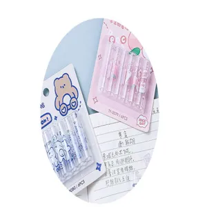Cute cartoon pen caps pencil protectors plastic extenders lovely school stationery 6pcs