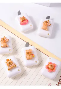Mini cúter lindo de carpincho, abrecartas portátil y cortapapeles para estudiantes y oficina.