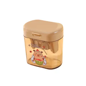Capybara Double Hole Pencil Sharpener Mini Cute Cartoon Plastic Stationery Pencil Cutting Tool Office School Supplies