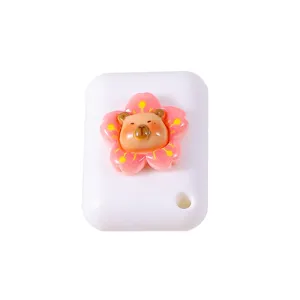 Mini Cúter Capybara Lindo Retráctil Portátil Cortador de Cartón Cortador de Papel Con Orificio Para Cordón Papelería Para Escuela Oficina