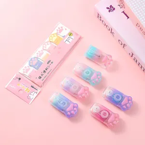 Cute Cat Paw Correction Tape Stationery Set Portable Student Multi Piece School Supply Gift Box Cute Kawaii Design