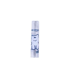Cute Cartoon Pattern Transparent Pen Cap Pencil Protector Cover Anti-Wear Extender Student Stationery Supplies