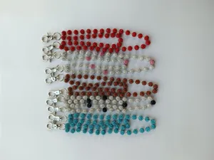 8mm rhinestone clay Shamballa beads pants chain waist chain punk pocket chain accessory