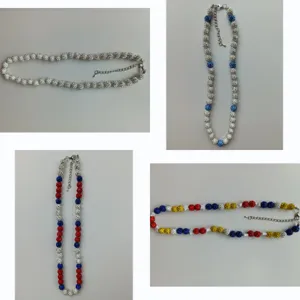 Fashion 10mm rhinestone Shamballa ball beaded necklace with lobster clasp and chain.