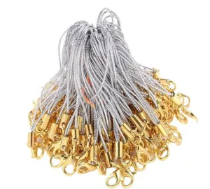 DIY jewelry accessories gold silver lobster clasp mobile phone straps cute doll lanyards parts