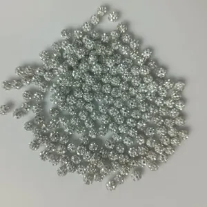 4-6mm White Rhinestone Clay Shamballa Beads Loose DIY Bracelet Jewelry Making Accessories