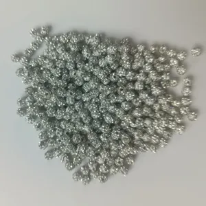 White rhinestone clay pave disco ball beads for DIY bracelet jewelry making accessories.