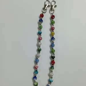 Rhinestone Shamballa Ball Waist Chain Hip Hop Crystal Beaded Pants Chain Body Jewelry For Party Daily Wear