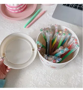 Mini poubelle de bureau avec couvercle bac de rangement mignon maison plastique boite