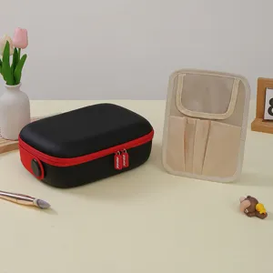 Organisateur de maquillage de voyage en coque rigide EVA avec insert de rangement