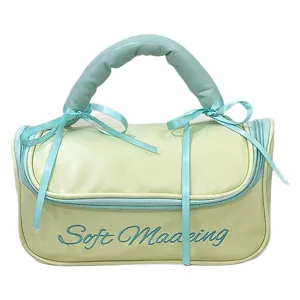 Sac cosmétique étanche de grande capacité style Ins pour voyage avec poignée souple