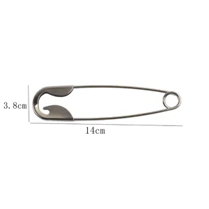 Überdimensionale Haarnadel in Sicherheitsnadel-Optik, Detailansicht 14cm x 3,8cm