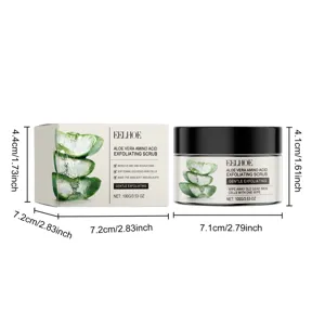 Aloe Vera Amino Acid Exfoliating Scrub 100g gentle facial skin cleansing and dead cell removal.