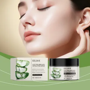 EELHOE aloe vera amino acid exfoliating scrub gently removes dead skin cells and smooths skin.