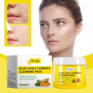 Turmeric Kojic Acid Cleansing Pads Exfoliating Facial Cleansing Pads Brightening Skincare Facial Toner Pads For Daily Use