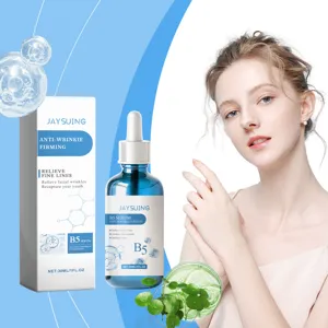 Flacone contagocce di siero viso antirughe B5 e dettaglio della scatola di imballaggio.
