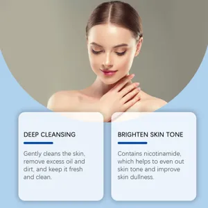 OCEAURA Niacinamide Body Soap Gentle Cleansing Moisturizing Brightening Skin Smoothing Bath Bar With Soap Dish
