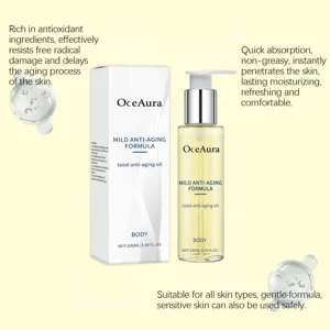 OceAura mild anti-aging body oil 100ml, deep moisturizing nourishing skin smoothing care.