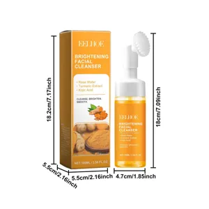 EELHOE brightening facial cleanser with turmeric extract, deep cleansing, 100ml bottle.