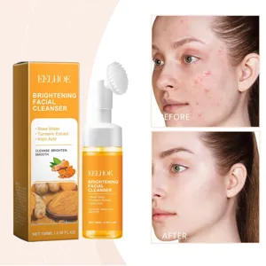 Eelhoe Turmeric Brightening Facial Cleanser with Brush Head Deep Cleaning Skincare 100ml