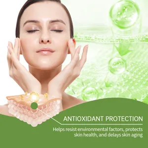 Close-up skincare detail view highlighting antioxidant protection and deep skin hydration.