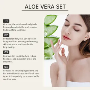 Aloe vera skincare detail showing hydrating and soothing formula for sensitive skin care.