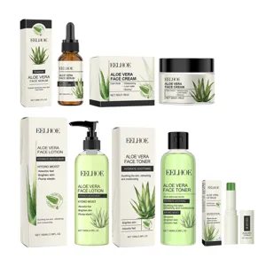 EELHOE Aloe Vera Skincare Set Face Serum Cream Lotion Toner Deep Moisturizing
