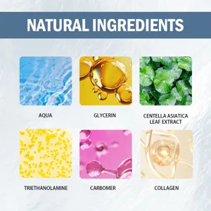 Collagen hydrating face mask natural ingredients detail image for smooth and radiant facial skin care.