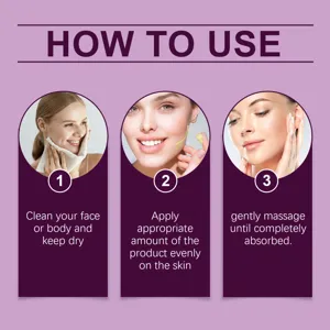 Hoygi tallow moisturizing cream usage instruction detail graphic showing face and body care steps.