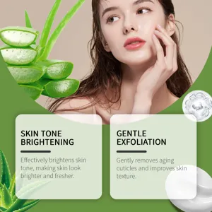 Aloe vera amino acid exfoliating scrub gel for gentle skin brightening and care.
