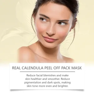 Masque peel-off au calendula pour un nettoyage en profondeur et un soin éclatant de la peau