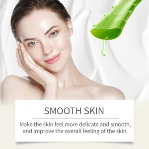 Aloe vera soothing moisturizing exfoliating scrub cream for smooth and delicate skin care.