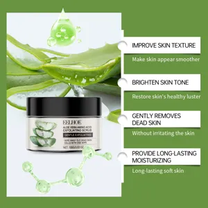 Eelhoe Aloe Vera Amino Acid Exfoliating Scrub gently removes dead skin and moisturizes.